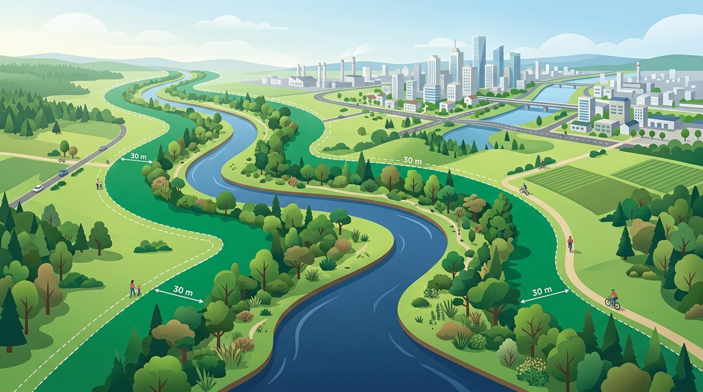 Sentencia T-529 de 2025: los 30 metros de ronda hídrica son un mínimo, no un máximo